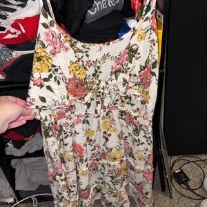 Eyeshadow Floral Patterned Dress